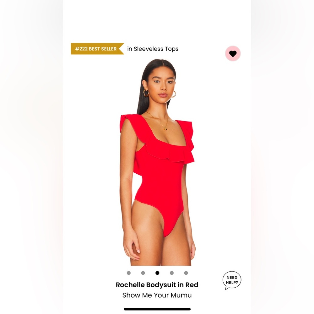 Show Me Your Mumu Red Rochelle Bodysuit